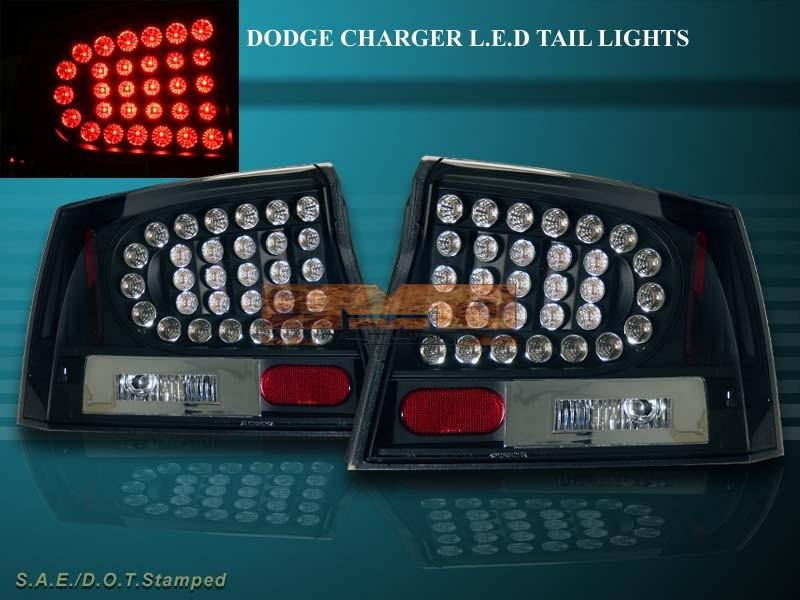 2006 2007 2008 dodge charger l.e.d black tail lights led srt8