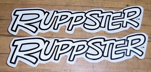 2 nos rupp ruppster minibike stickers