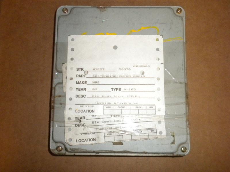 2003 toyota mr2 engine brain box, elec cont unit (ecu), (behind drivers seat)