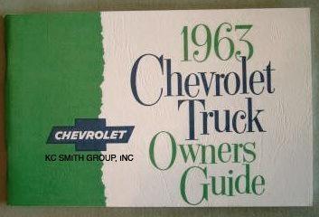 1963 chevy truck owners manual