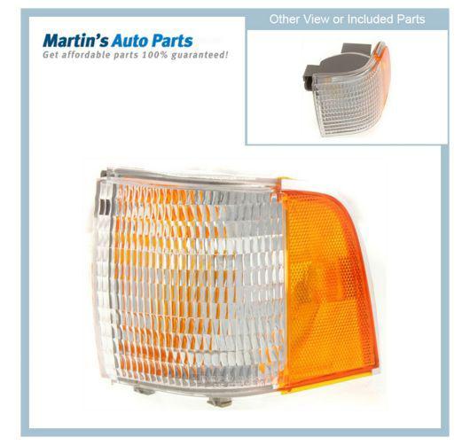 Clear and amber lens new park light left hand lh driver side auto car e8my13201a