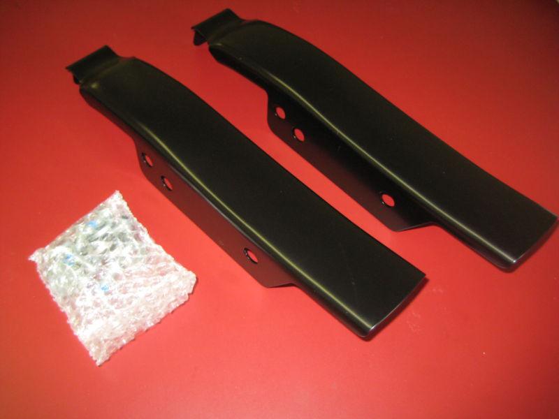 Black saddlebag filler panels harley touring saddlebags 93-08 fender strips