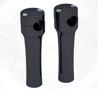 Covingtons handlebar risers 6 inch black for harley