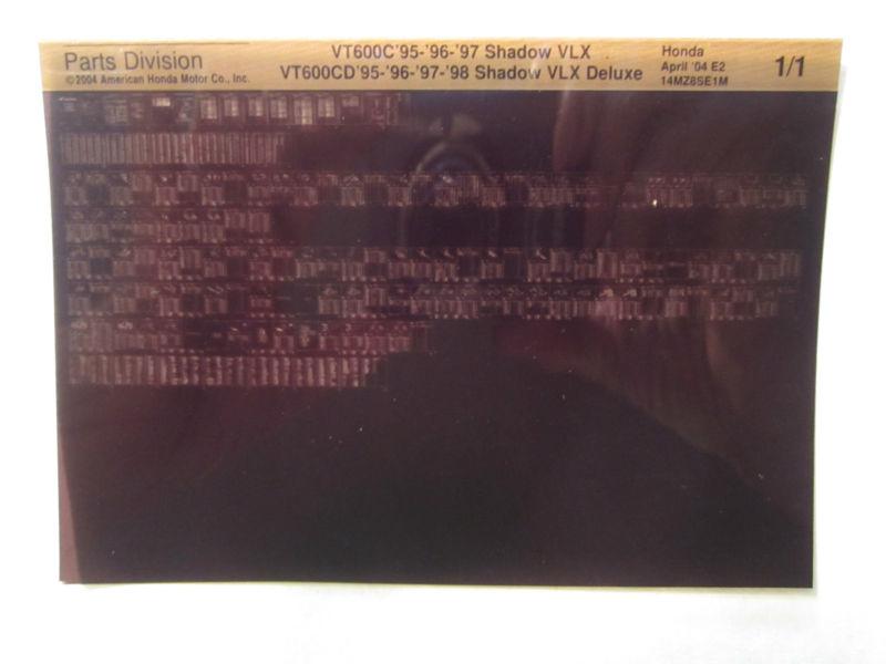 1995-1998 honda motorcycle vt600c cd shadow vlx microfiche parts catalog deluxe