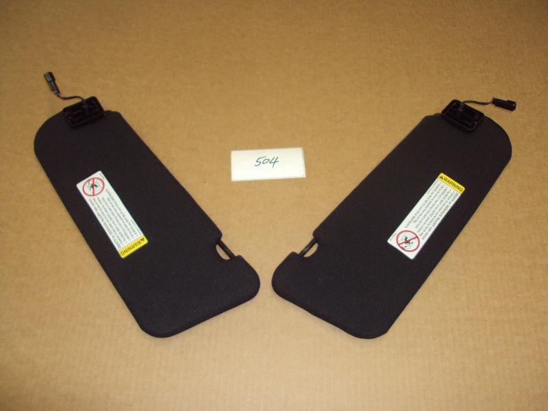 2004 2005 2006 gto sun visor sunvisors oem pair lh & rh black 504