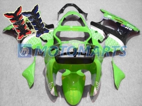 Free tank pad! aftermarket fairing kit for kawasaki ninja zx6r 2000 2001 2002 aa