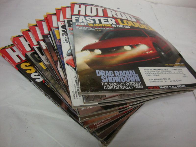 2005 hot rod magazine   12 issues car magazine