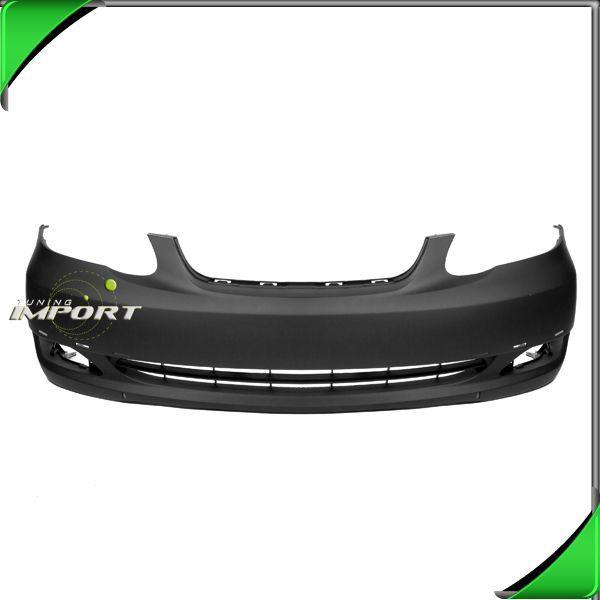 New 05-08 corolla front bumper cover to1000298 primered black s/xrs spoiler hole