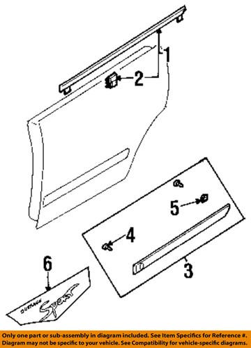 Subaru oem 62280fe011 exterior-rear-belt weather strip