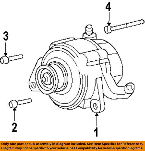 Mopar oem 6104223aa rear suspension-shock mount mount bolt