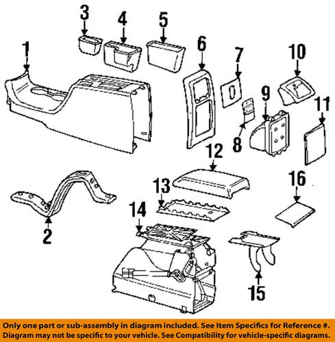 Volkswagen oem 3b0857962cb41 center console-ash tray-ashtray