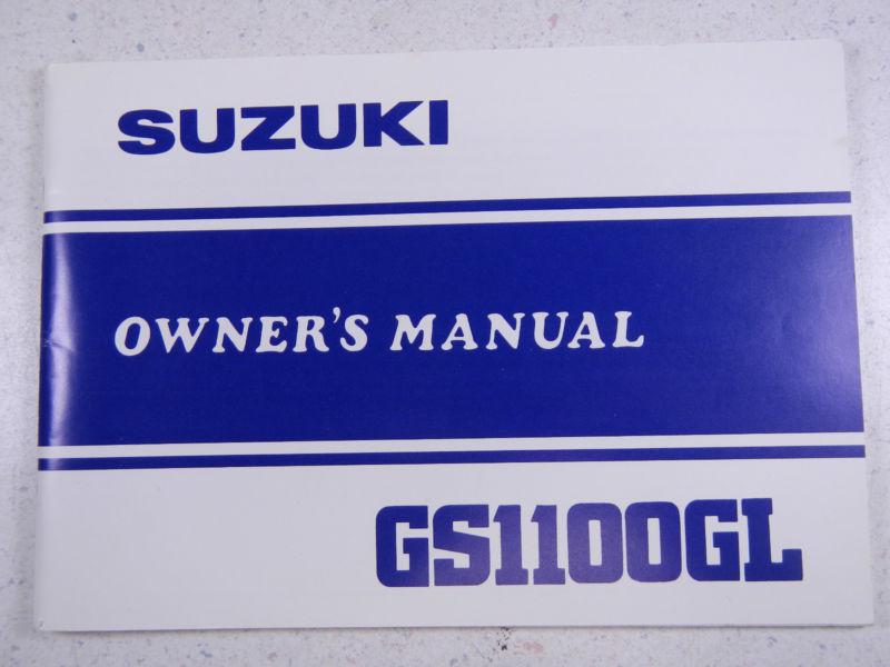 82 suzuki gs1100gl oem nos original driver's owner's manual 1982 gs1100 1100gl