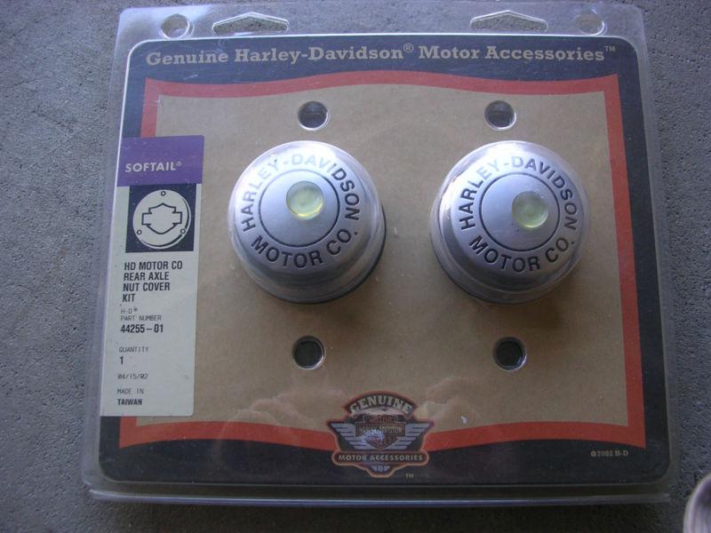 Harley davidson rear axle nut cover kit softail