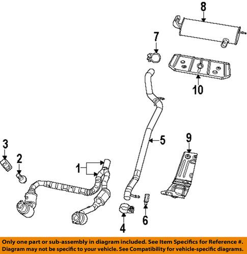 Jeep oem 5147214ad exhaust-intermed pipe