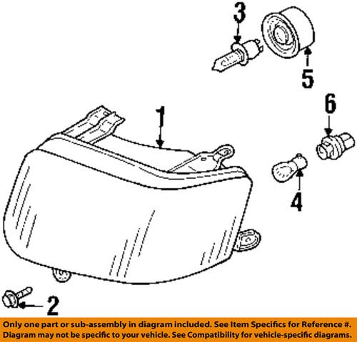 Mazda oem ec0251030a headlight-headlamp assembly