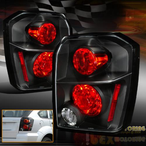 [dodge lovers]: 2007-2012 dodge caliber black tail lights lamp plug n play pair