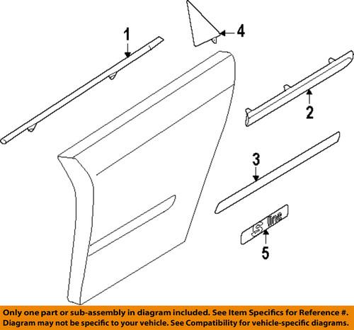 Audi oem 8p4853964bgru exterior-rear-body side molding