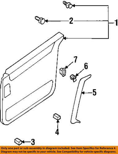 Nissan oem 849520b000 side loading door-door trim panel clip