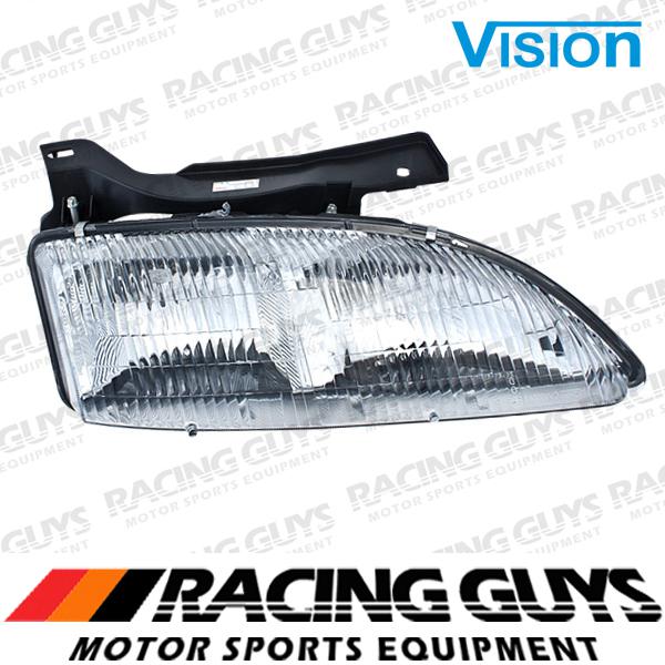 Rt passenger head light clear lense 95-99 chevy cavalier 2/4 dr ls z24