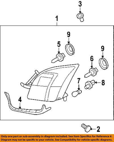 Ford oem 6e5z7850980aaa headlamp-headlamp assembly retainer