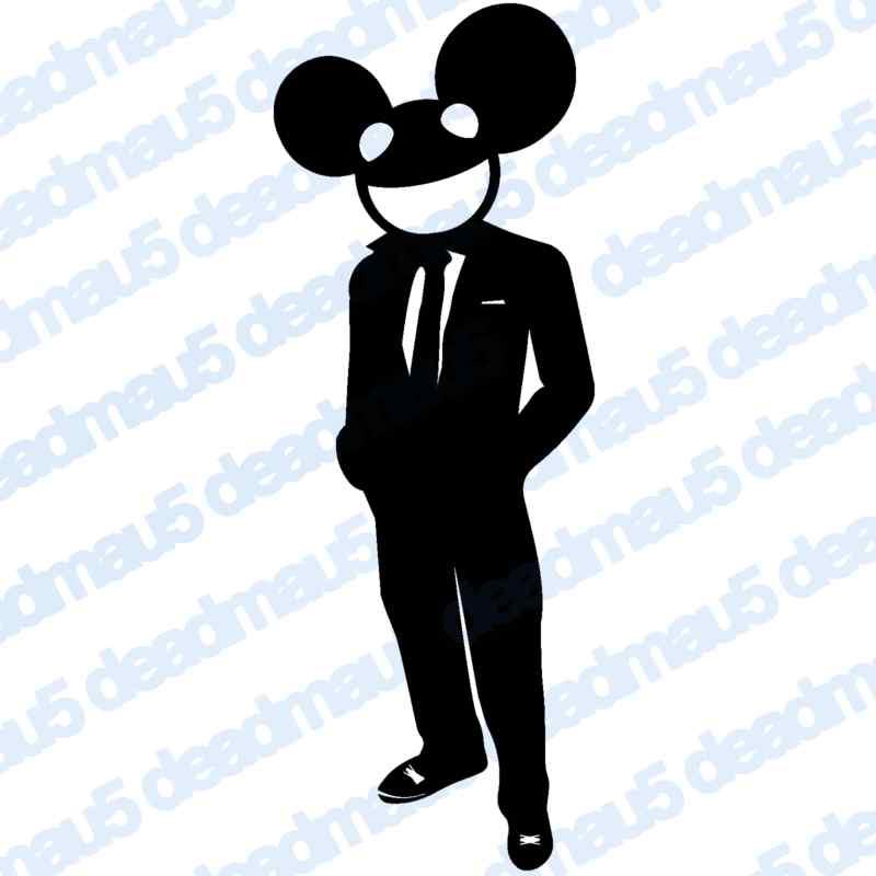 2x deadmau5 suit (custom) sticker decal 6" black