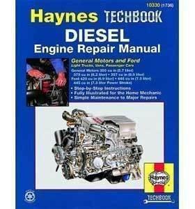 Diesel engine repair haynes techbook 10330 haynes