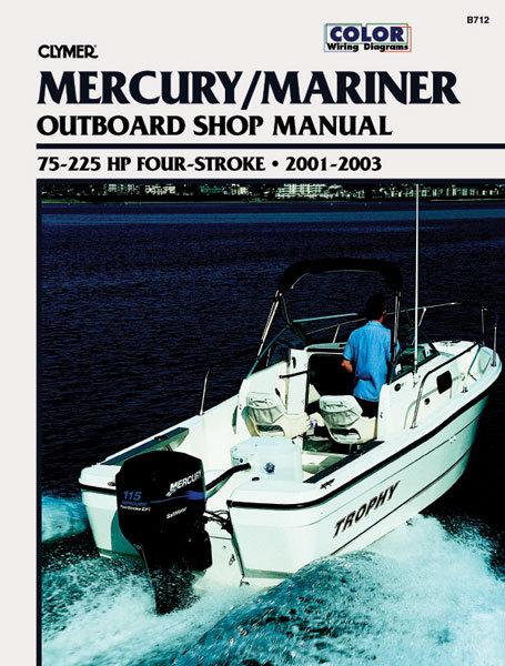 Clymer do-it yourse lf marine manuals -mercury outboards 01-03 b712