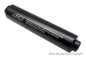 Aem 25-201bk universal high volume flow inline fuel filter