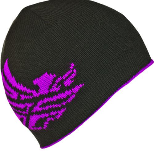 Fly racing womens first over finish reversible beanie 2014 one size pink black