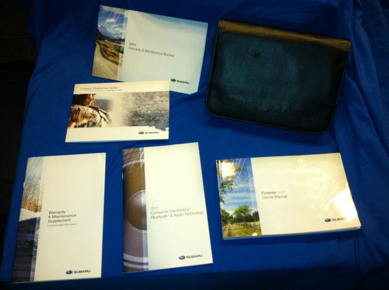 2011 subaru forester owners manual with case