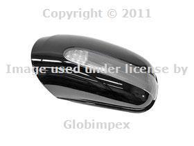 Mercedes w215 w220 (00-02) door mirror housing left blk + 1 year warranty