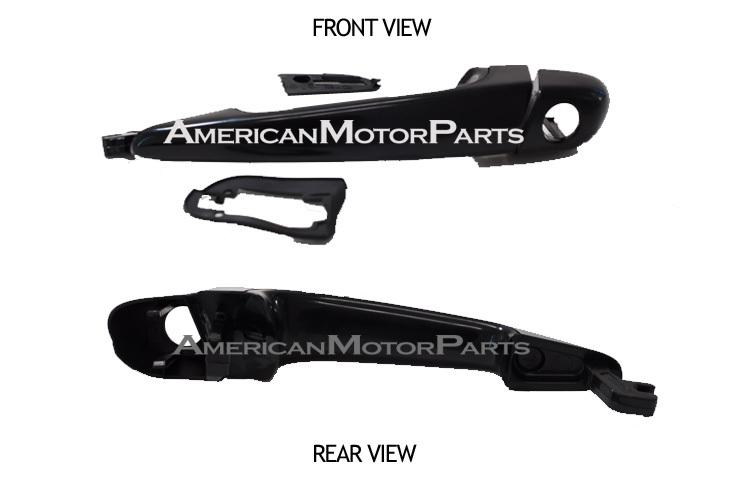 99-00 bmw e46 3-series sedan blk outside-front door handle new replacement pair