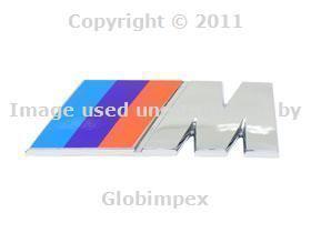 Bmw e36 ///m m3 z3 emblem "m" for trunk lid genuine new + 1 year warranty