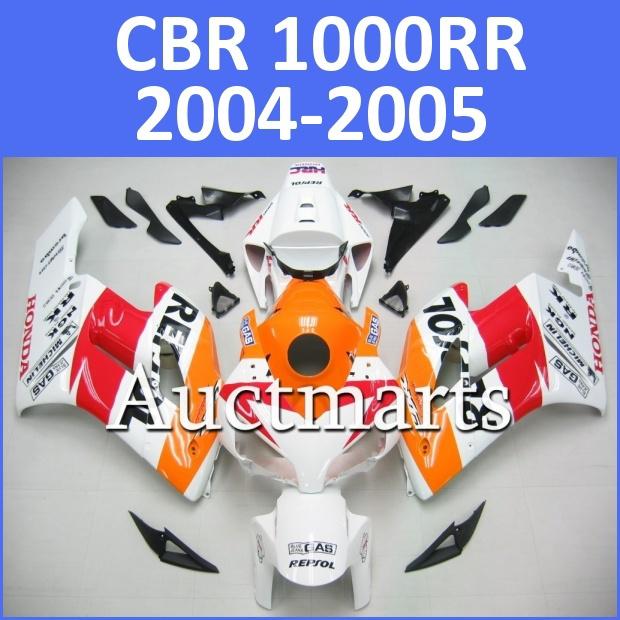 Fit honda 04 05 cbr1000rr cbr 1000 rr 2004 2005 fairing kit abs plastics d33 d10