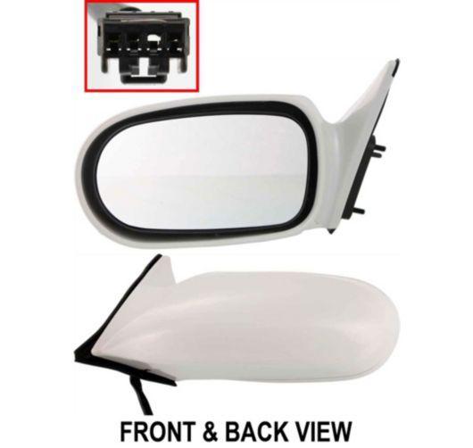 98-99 mazda 626 power smooth side view door mirror driver side left lh new