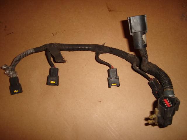 1991 - 1993 mustang 4 cyl fuel injectors wire harness # et227