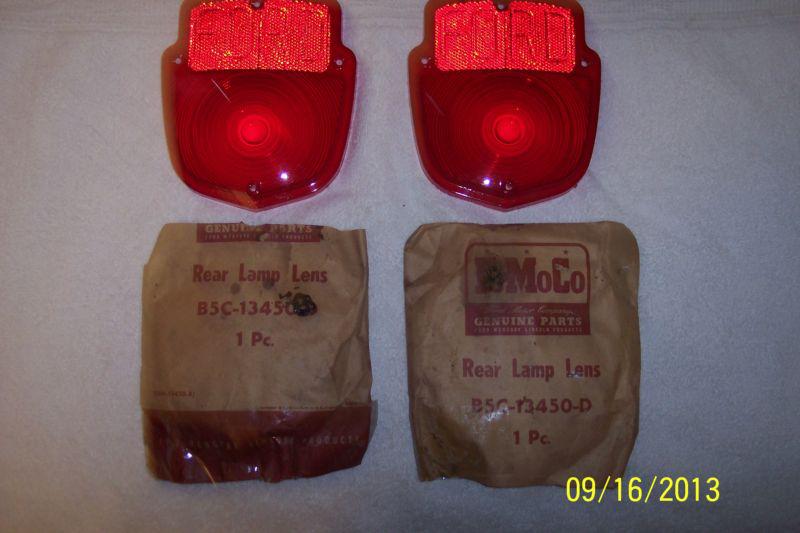 1955/ ford f100/up series truck tail light lenses nos