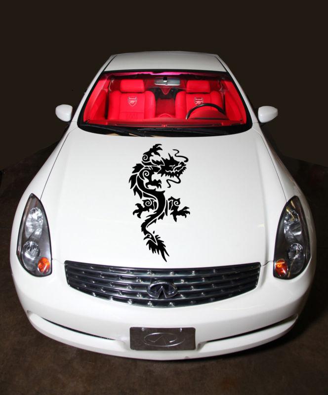 Hood auto vinyl decal art sticker graphics fit any car chinese dragon n632