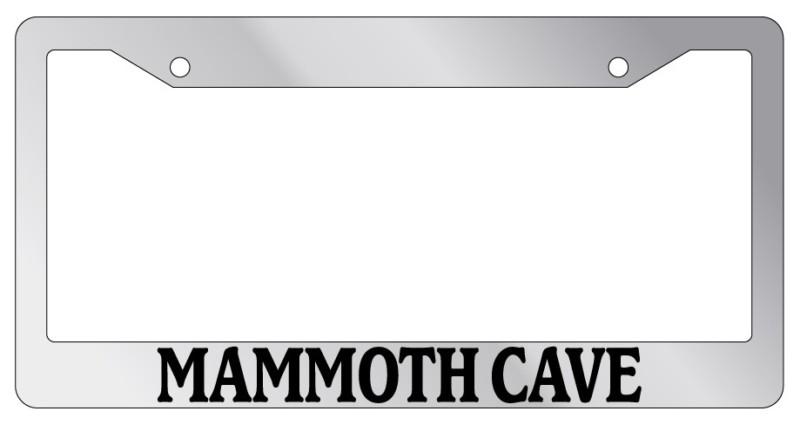 Chrome license plate frame mamoth cave auto accessory novelty national park