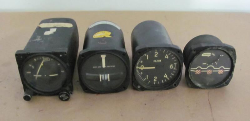 Warbird /vintage military aircraft instruments - lot of 4