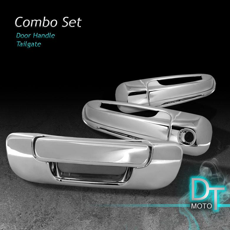 02-06 dodge ram 1500 / 03-05 ram 2500 3500 2dr chrome tailgate+door handle cover