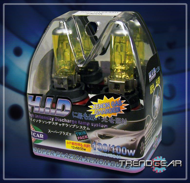 9007 hb5 12v 65w 2500k hid yellow xenon fog light bulbs lamp