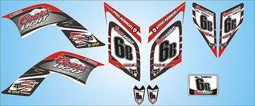 Yamaha raptor 700 custom graphic kit decal set