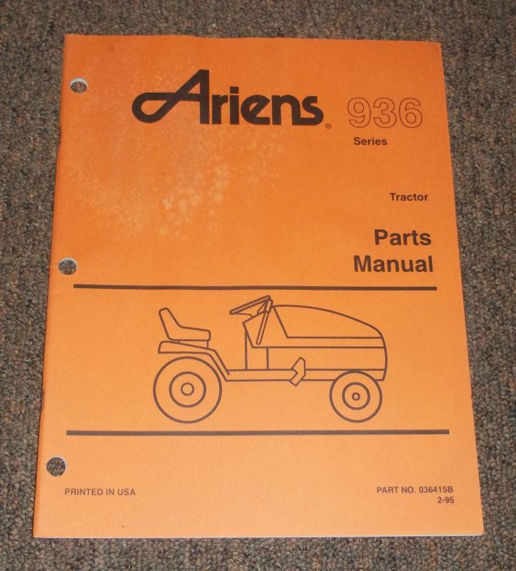 Ariens yard tractor series 936 parts manual