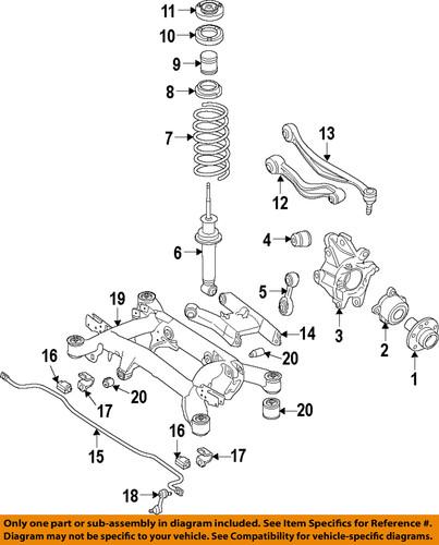 Bmw oem 33326796498 rear suspension-knuckle