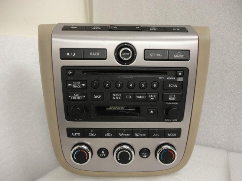 06 07 nissan murano radio 6 disc cd tape player changer 28188-cc200 sat oem