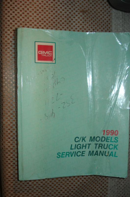 1990 gmc chevy c/k truck shop manual service book including 454ss original rare