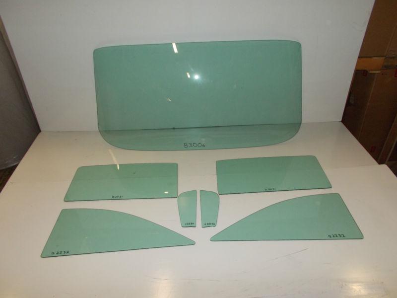 1959 1960 chevy buick cadillac pontiac olds 7pc side and back glass set tint