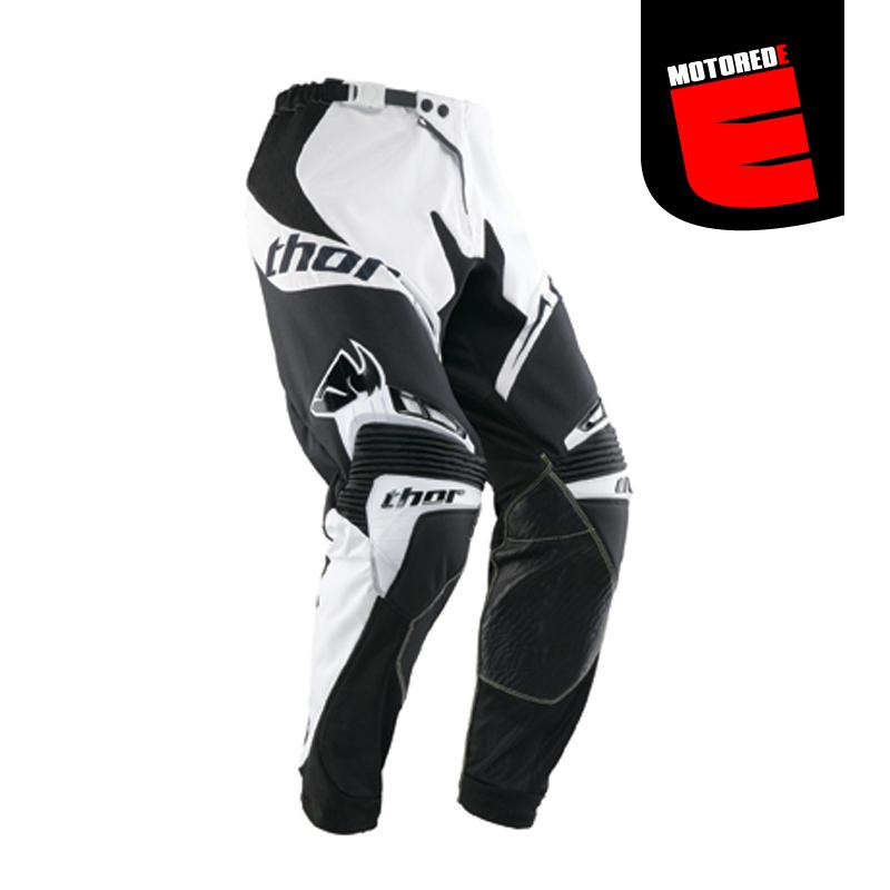 Thor 2013 core solid mx atv pants white black size us 38