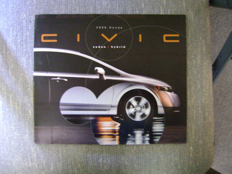 2006 honda civic sales brochure catalog book